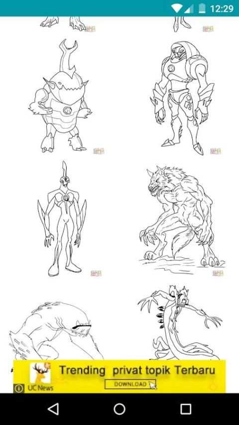 Cartoon Coloring : Ban 10 Edition screenshot 3