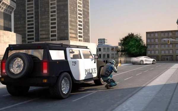 Police Car Driver Sniper Chase City Missions screenshot 1