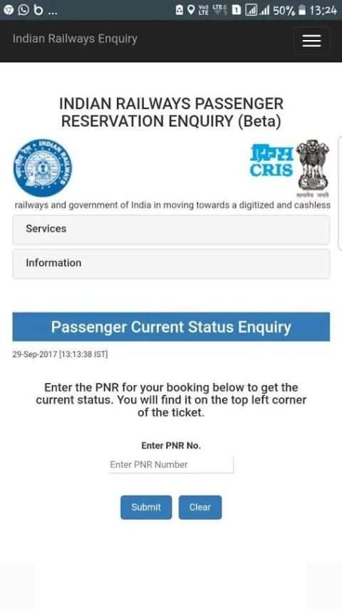 Indian Railway PNR Status IRCTC Seat Availability screenshot 3