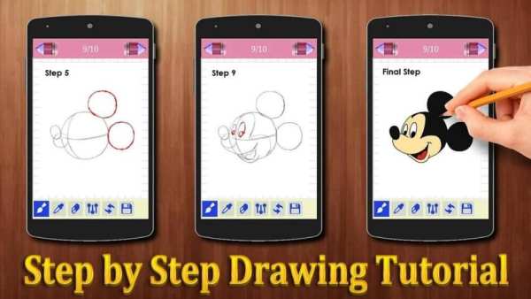 How to Draw Mickey Mouse & Friend Characters скриншот 4