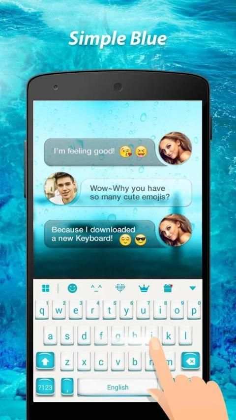 Keyboard - Boto: Simple Blue screenshot 5