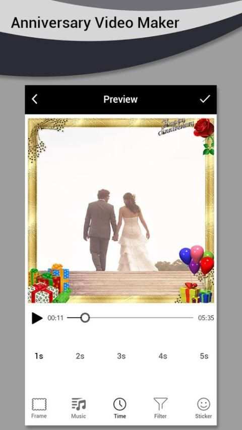 Anniversary Video Maker 3 تصوير الشاشة