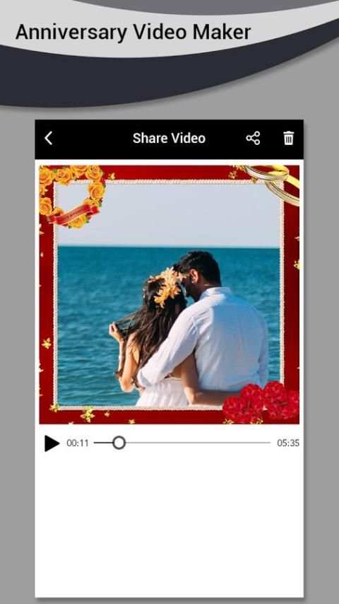 Anniversary Video Maker 1 تصوير الشاشة
