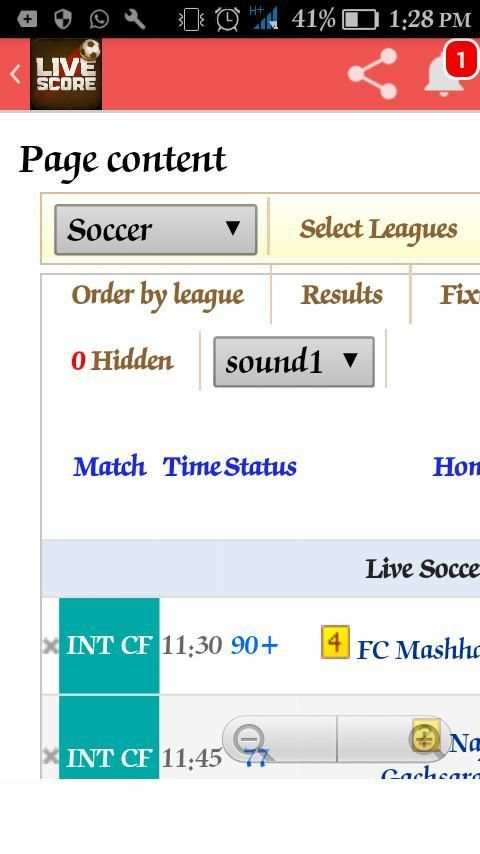 Live Score App скриншот 3