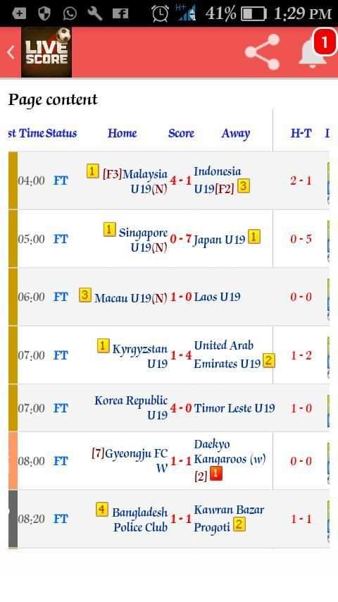 Live Score App скриншот 5