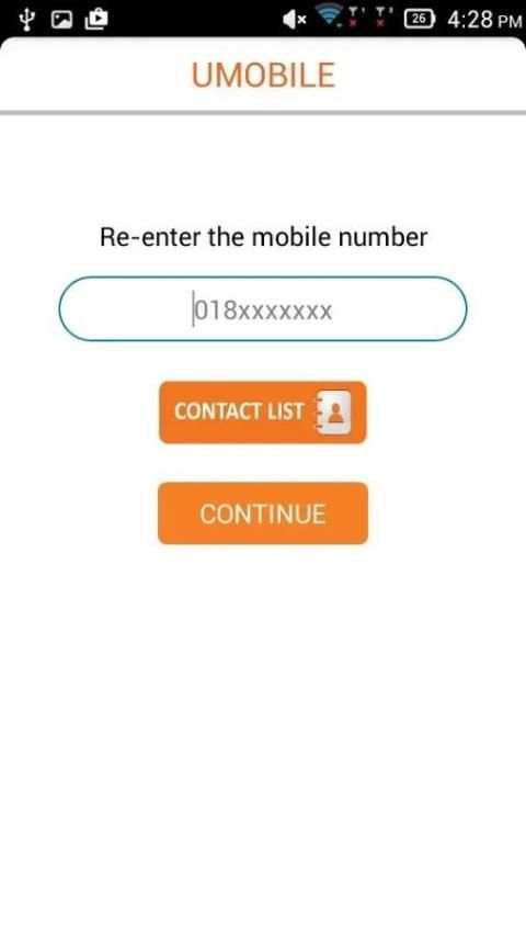U Mobile Top-up 4 تصوير الشاشة
