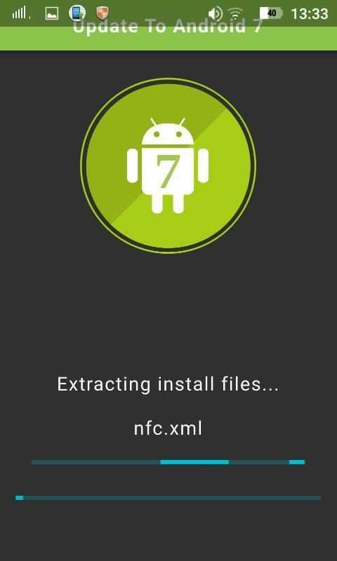 Update To Android 7 screenshot 1