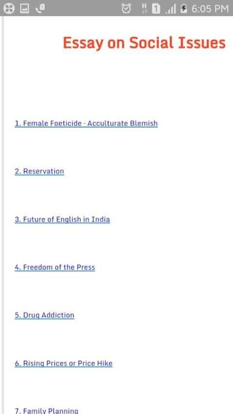 Essay on Social Issues screenshot 6