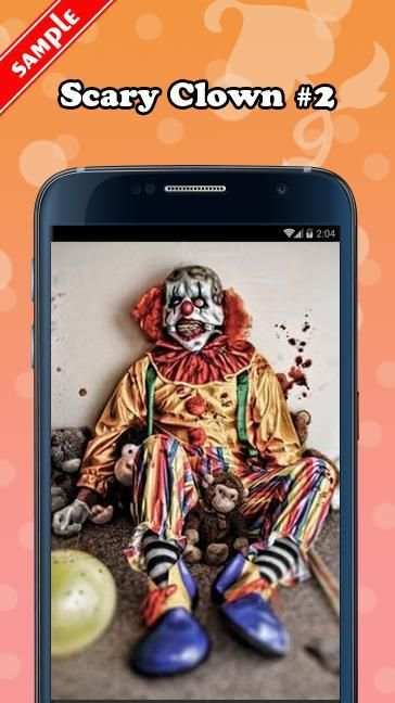 Scary Clown Wallpaper скриншот 2