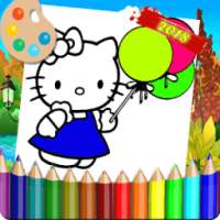 Coloring Pages Funny Hello Kity