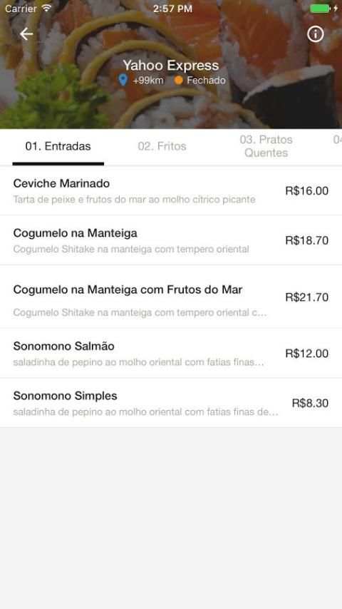 Restaurante Yahoo screenshot 1
