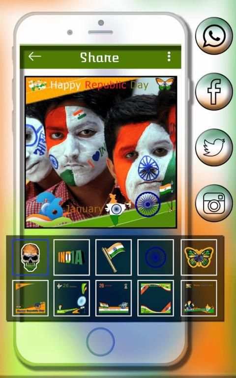 Republic Day DP Maker HD - 26 January DP Maker स्क्रीनशॉट 5