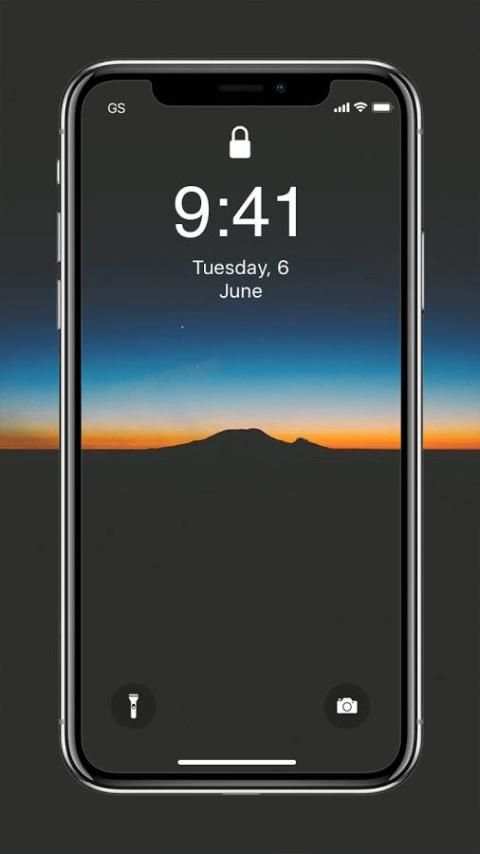 Phone X lock screen - IIOS 11 theme screenshot 1