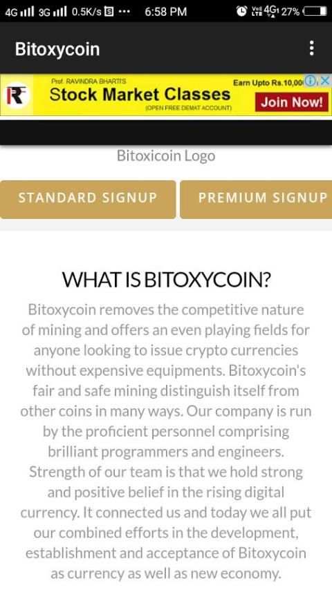Bitoxycoin screenshot 3