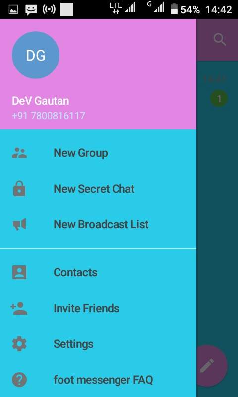 foot messenger screenshot 1