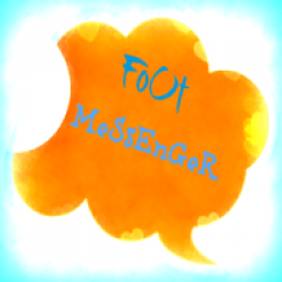 foot messenger icon