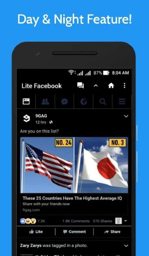 Lite for Facebook - Fast & Secure स्क्रीनशॉट 5