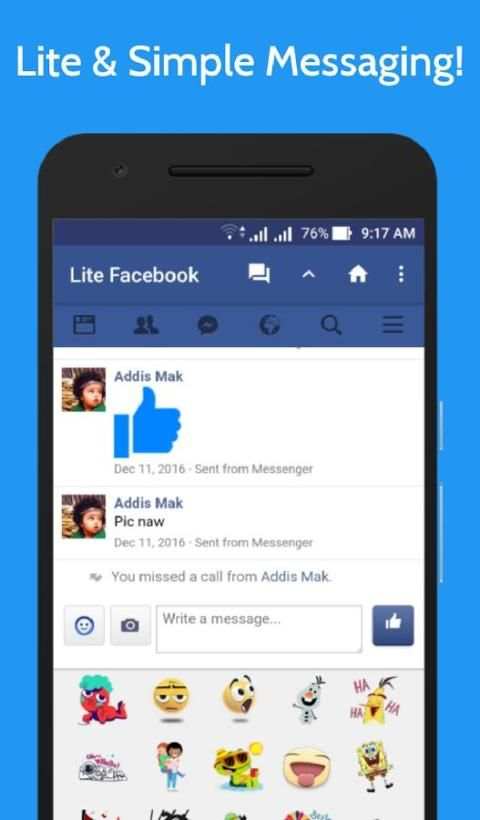 Lite for Facebook - Fast & Secure स्क्रीनशॉट 6