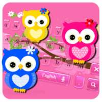 Tema Keyboard Hued Owl