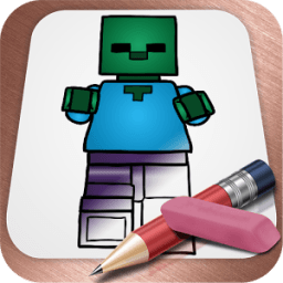 ikon Drawing Lessons Bioms Mine Craft Lego Blocks