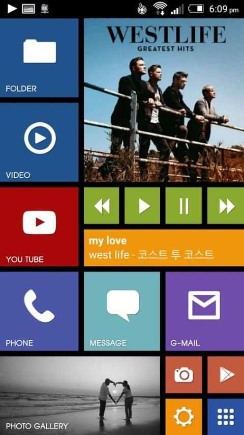 Tile theme for Total Launcher screenshot 3