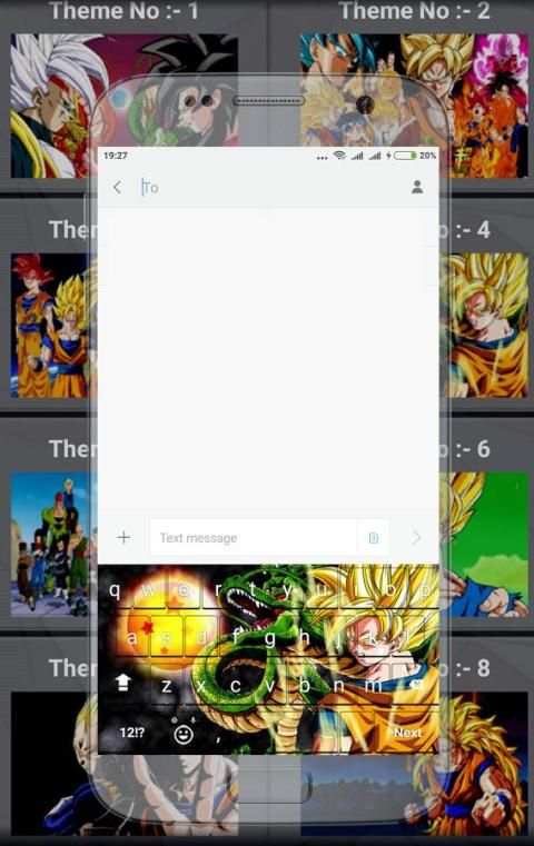 Super Saiyan DBZ : Dragon Goku Keyboard screenshot 1