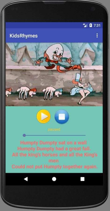 Kids Rhymes(with Animations) 1 تصوير الشاشة