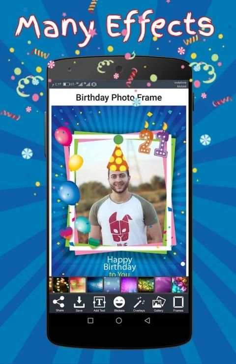 Happy Birthday Photo Frame 1 تصوير الشاشة