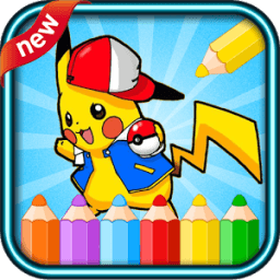 coloring pokem game आइकन