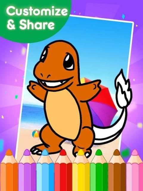 coloring pokem game screenshot 5