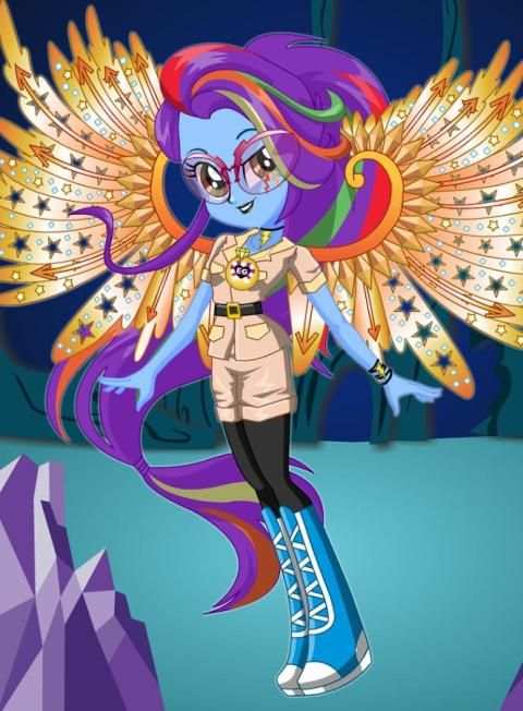 Dress up Rainbow Dash EverFree скриншот 3