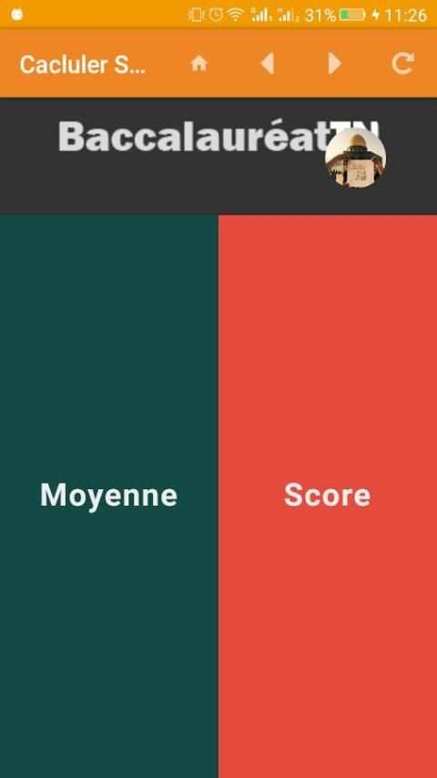 Cacluler Score et moyenne BAC TN 2 تصوير الشاشة