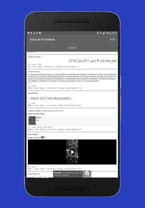 Lite for Facebook screenshot 1