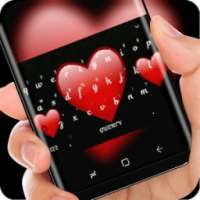 Love Keyboard Red Hearts on 9Apps