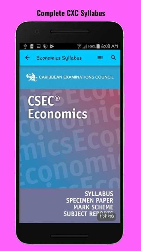CXC Syllabus - CSEC and CAPE Syllabus App 3 تصوير الشاشة