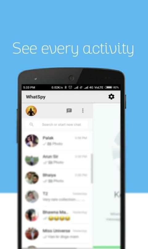 WhatSpy - Spy track Whatsapp WhatsWeb скриншот 1