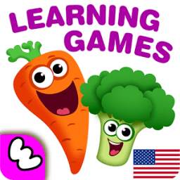 FUNNY FOOD 2! Educational Games for Kids Toddlers!
