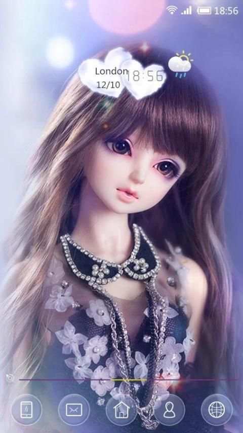 Cute Doll 91 Launcher Theme screenshot 3
