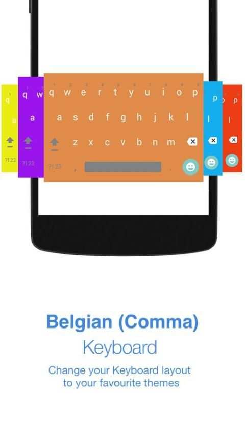 Belgian (Comma) Keyboard 1 تصوير الشاشة