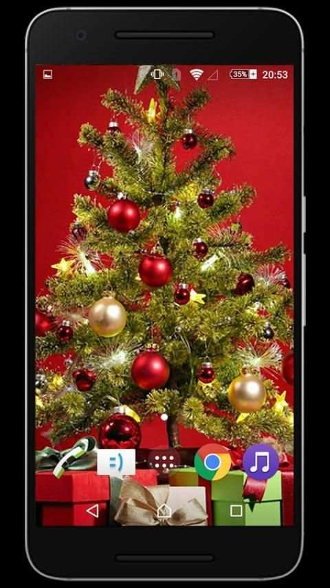 Christmas Tree Live Wallpaper 1 تصوير الشاشة