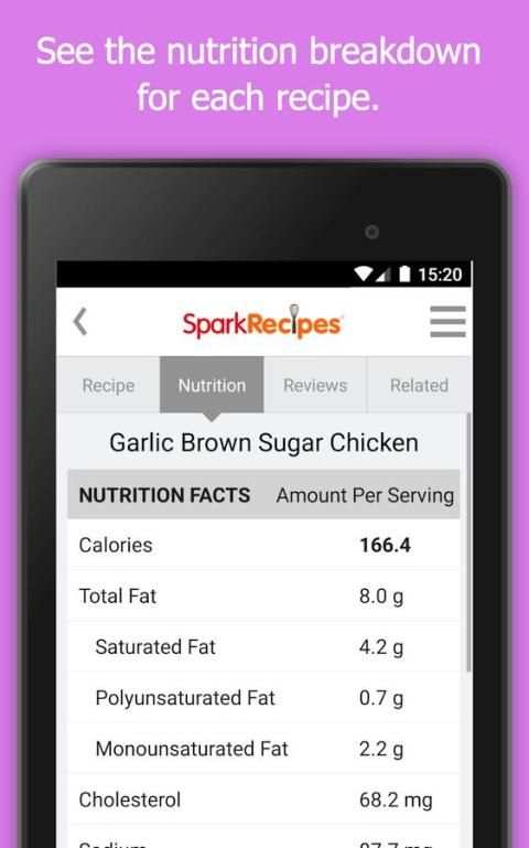 Healthy Recipes & Calculator screenshot 1