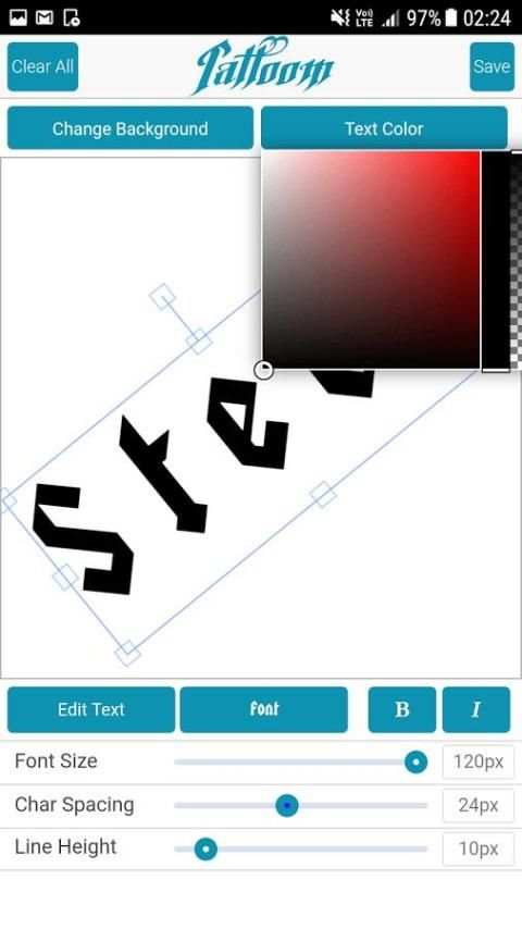 Free Text Tattoo Maker screenshot 5