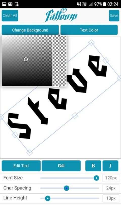 Free Text Tattoo Maker screenshot 1