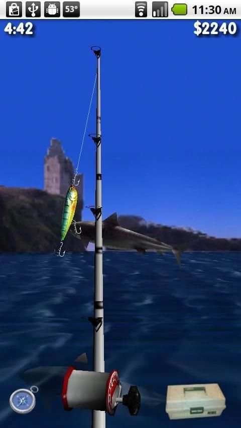 Big Sport Fishing 3D Lite скриншот 11