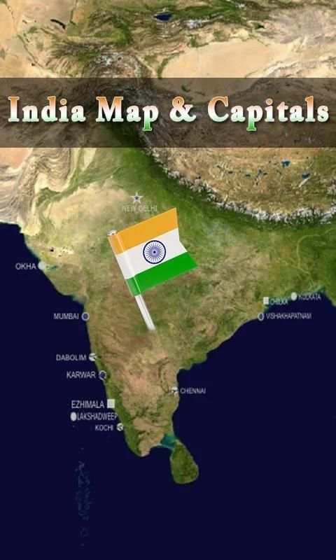 India State Map & Capital स्क्रीनशॉट 2
