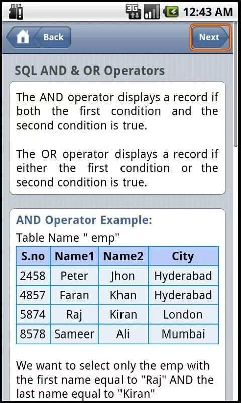 SQL Quick Tutorial screenshot 4