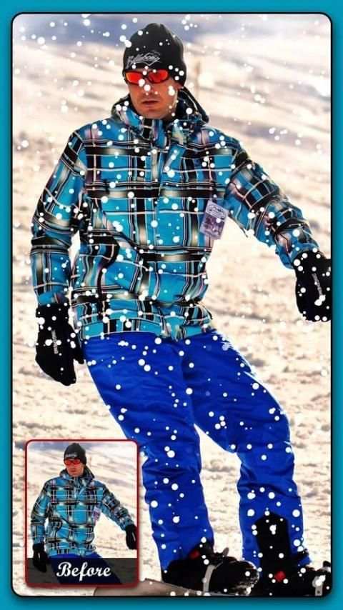 Snow photo editor screenshot 2