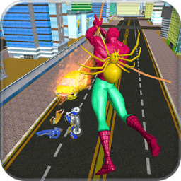 ikon Spider Hero Terrorist Action Rope Superhero Rescue