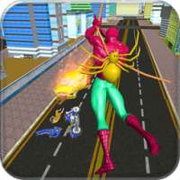 Spider Hero Terrorist Action Rope Superhero Rescue