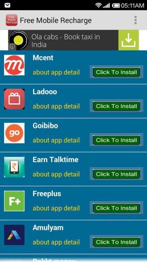 Free Mobile Recharge screenshot 2